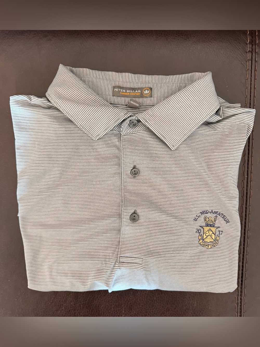 Peter Millar Summer Comfort Capital City Club Performance Golf Polo, Men’s Large